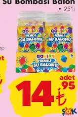 GOKİDY OYUNCAK SU BOMBASI BALON 25'Lİ indirimli fiyat GOKİDY OYUNCAK SU BOMBASI BALON 25'Lİ fiyat ve kampanya bilgisi
